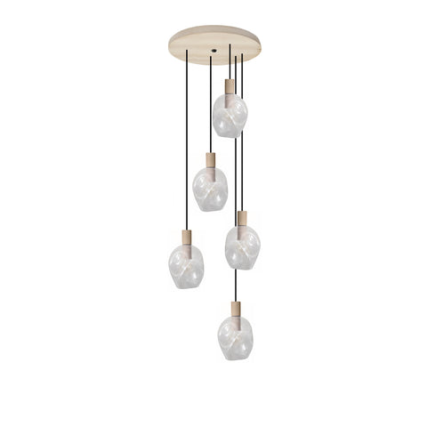 Lustre TOSEL VINGOLF,bois , H100xD60xP60  cm.