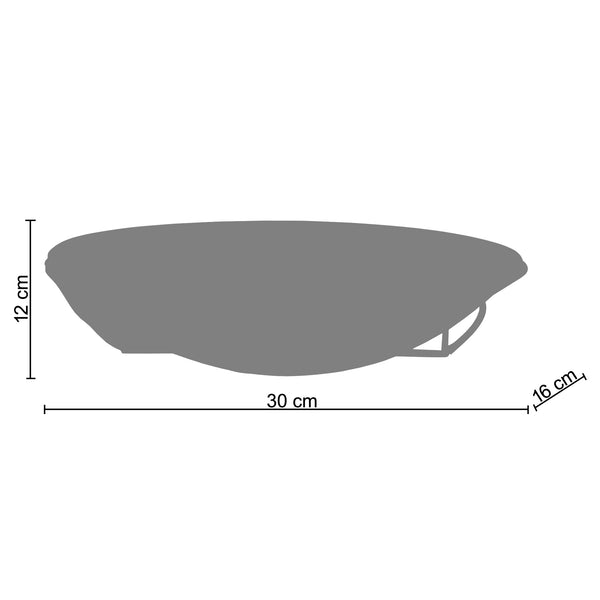 AppliqueTOSEL EGLANTINE,métal, H16xD30xP30  cm.
