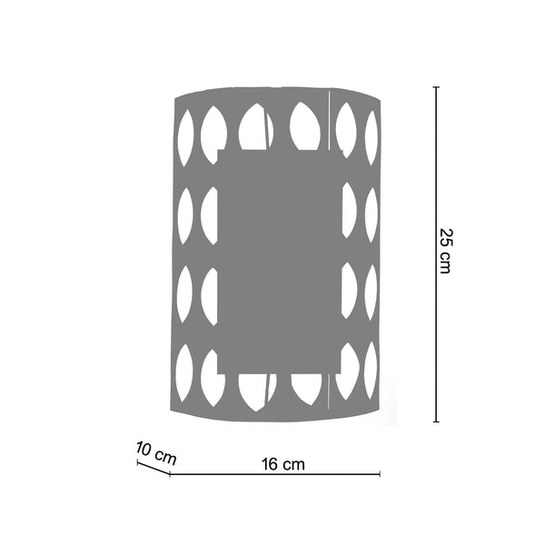 <tc>Aplique ZIN 16cm - 1 Luz  </tc>