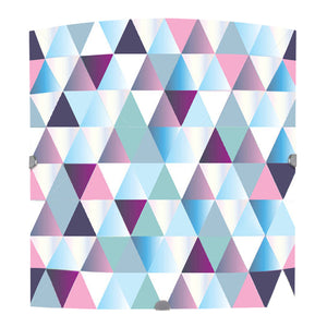 Applique TOSEL DIAMONDS,verre, H10xD30xP30  cm.