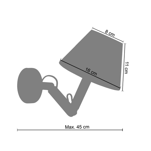 <tc>Aplique GERI  16cm - 1 Luz </tc>