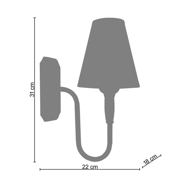 Applique TOSEL CALAIS,bois , H18xD31xP22  cm.