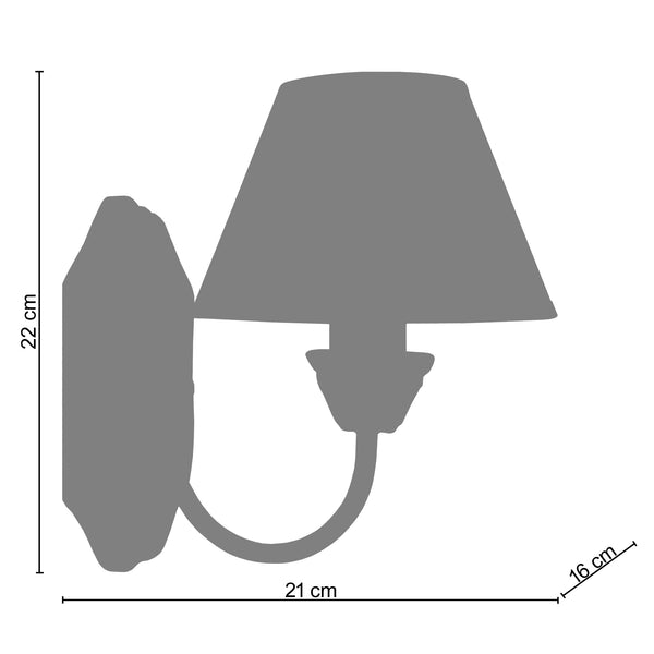 Applique TOSEL DAX,bois, H16xD22xP21  cm.