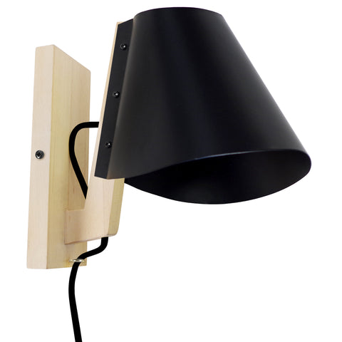 Applique TOSEL BILEZA,bois naturel, H24xD27xP16  cm.