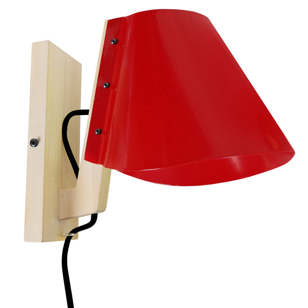 Applique TOSEL BILEZA,bois naturel, H24xD27xP16  cm.