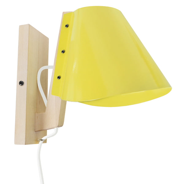 Applique TOSEL BILEZA,bois naturel, H24xD27xP16  cm.