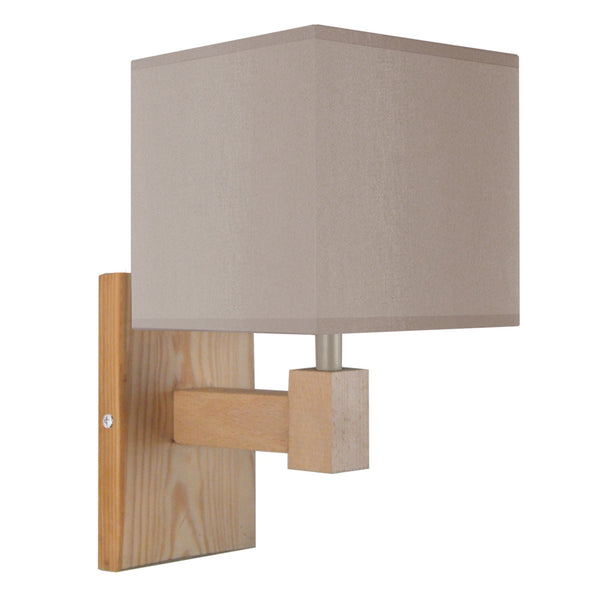 Applique TOSEL FRIGGA,bois naturel,, H15xD17xP20  cm.