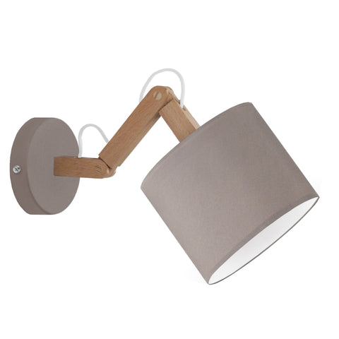 Applique TOSEL GERI,bois naturel, H45xD45xP16  cm.