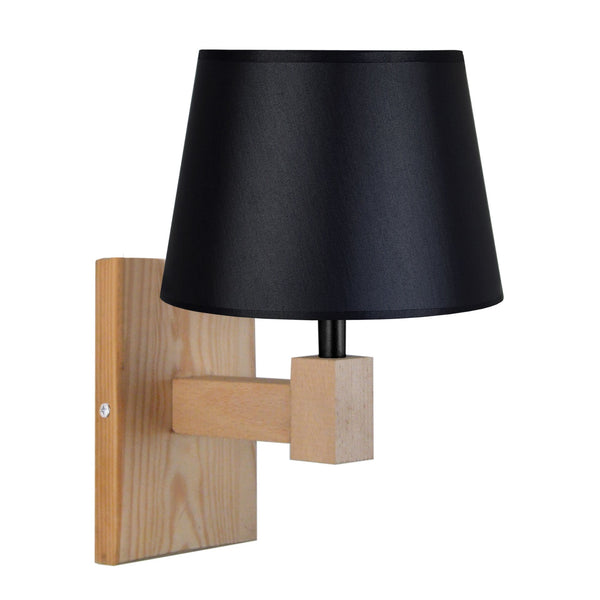 Applique TOSEL HOD B,bois naturel, H25xD25xP16  cm.