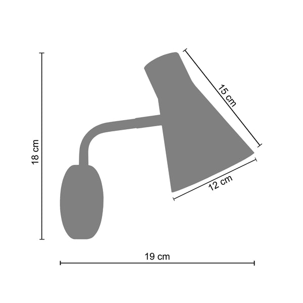 <transcy>Aplique FUNNEL 19cm - 1 Luz </transcy>