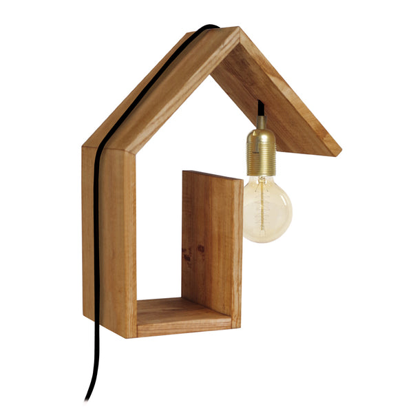 Applique TOSEL COTTAGE G,bois, H36xD15xP29  cm.