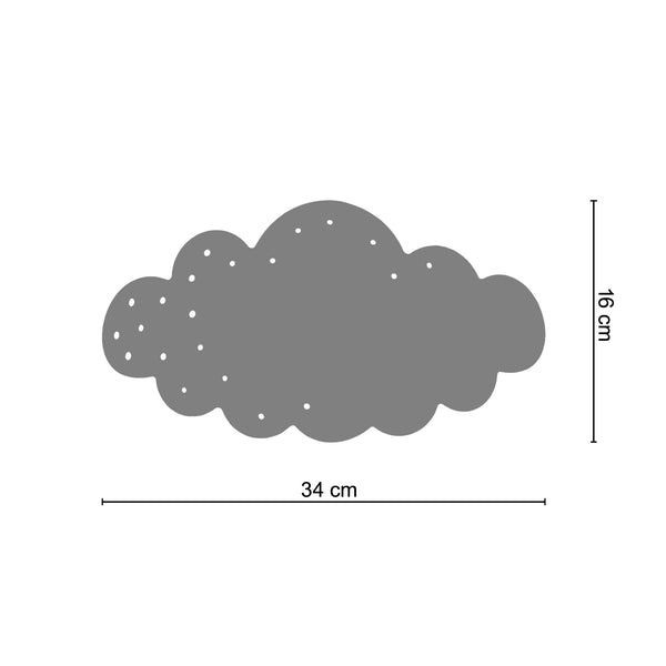 Applique TOSEL NUAGE,métal, H9xD16xP34  cm.