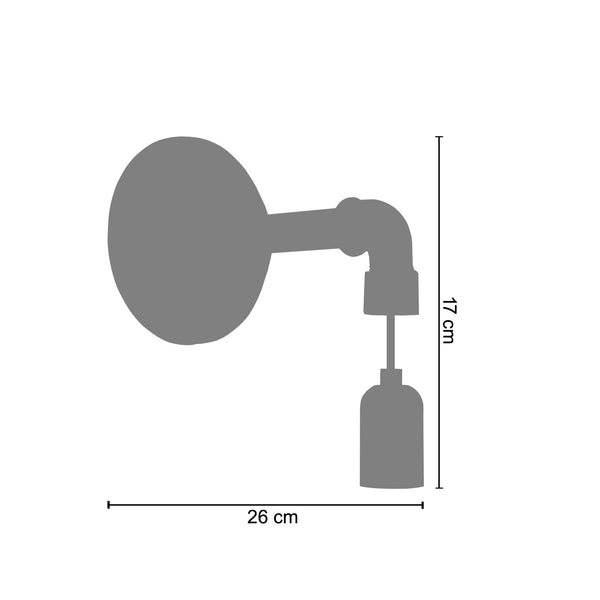 <transcy>Aplique HYDRAULIK A  14cm - 1 Luz </transcy>