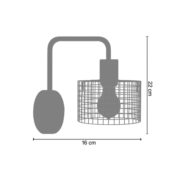 <tc>Aplique NOIRON  16cm - 1 Luz  </tc>