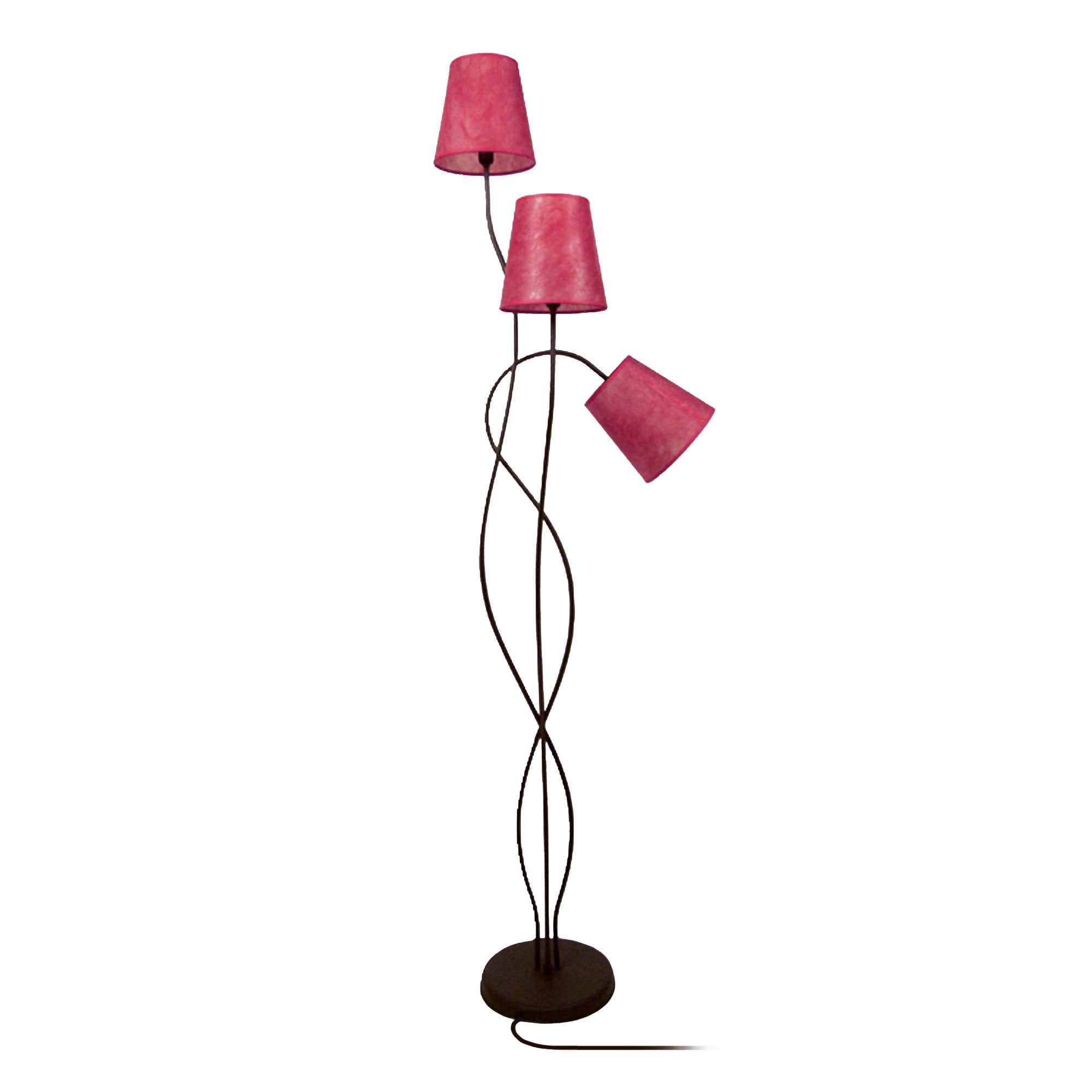 Lampadaire TOSEL NICE,métal , H153xD30xP30  cm.