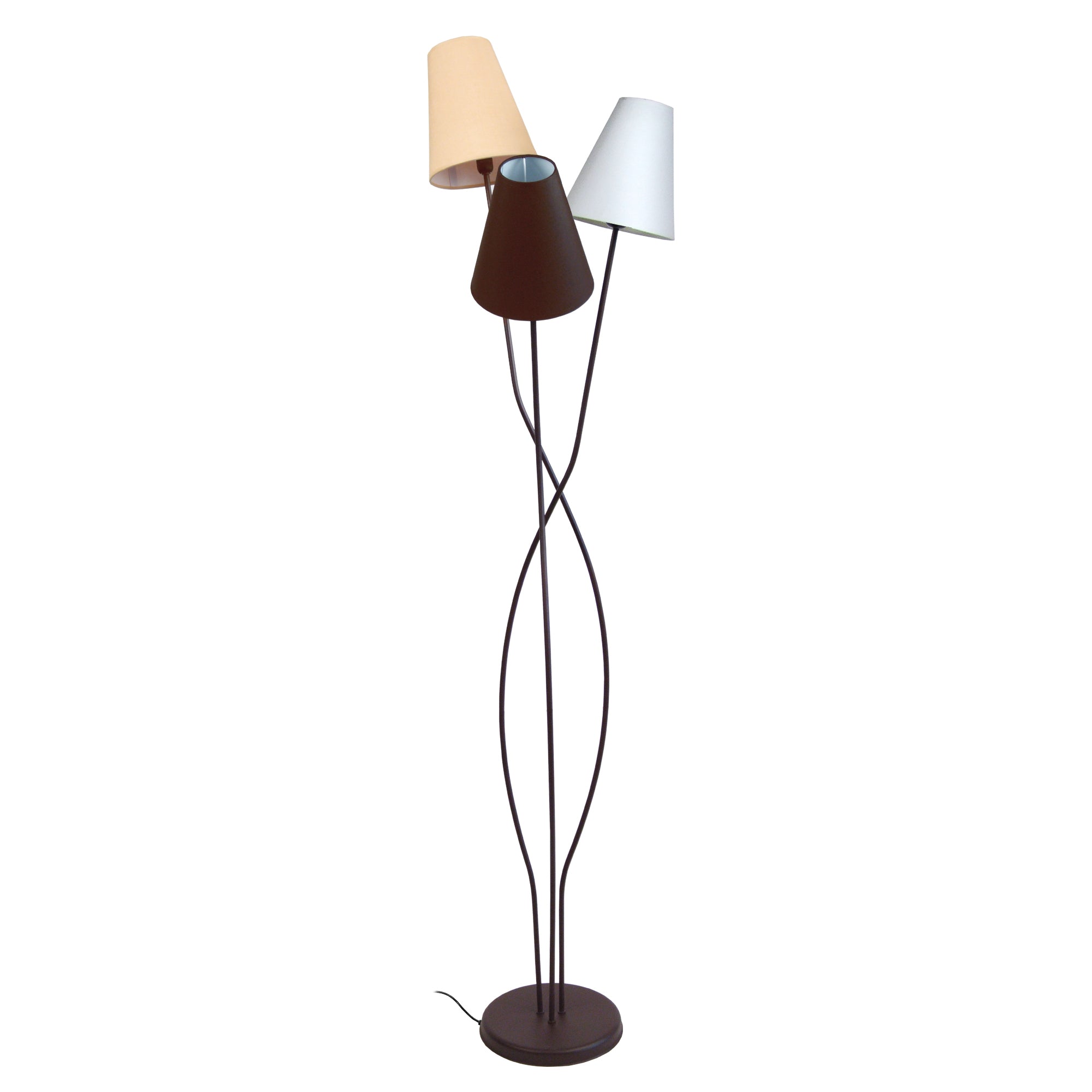 Lampadaire TOSEL LILLE,métal , H168xD40xP40  cm.