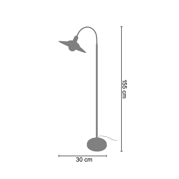 <tc>Candeeiro pé alto LODGE 30cm - 1 Luz</tc>