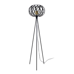 Lampadaire TOSEL CITROUILLE,métal, H166xD40xP40  cm.