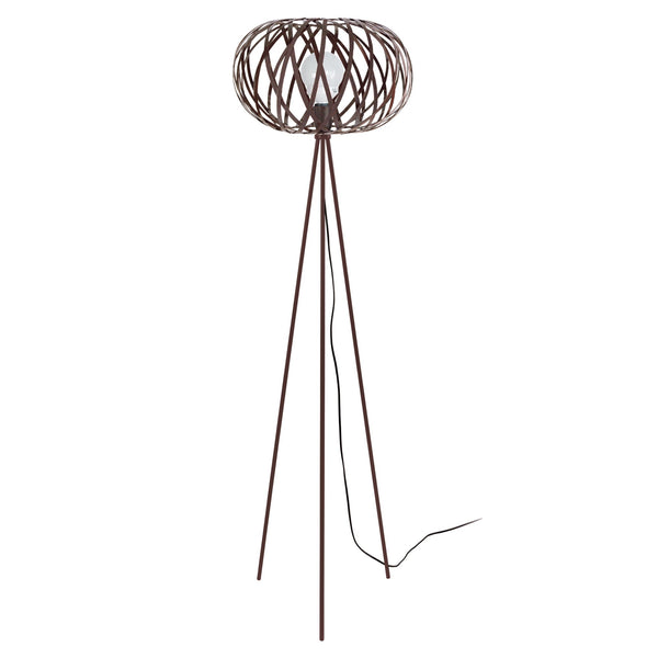 Lampadaire TOSEL CITROUILLE,métal, H166xD40xP40  cm.