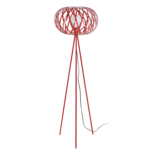 Lampadaire TOSEL CITROUILLE,métal, H166xD40xP40  cm.