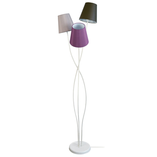 Lampadaire TOSEL LILLE,métal , H168xD40xP40  cm.