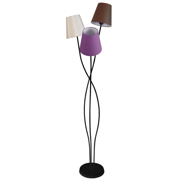 Lampadaire TOSEL LILLE,métal , H168xD40xP40  cm.