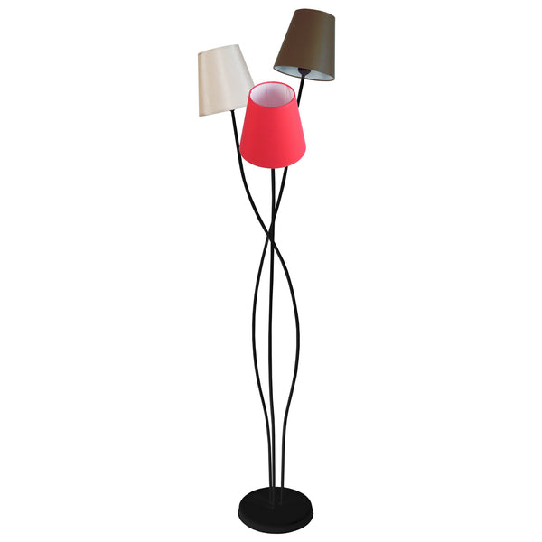 Lampadaire TOSEL LILLE,métal , H168xD40xP40  cm.
