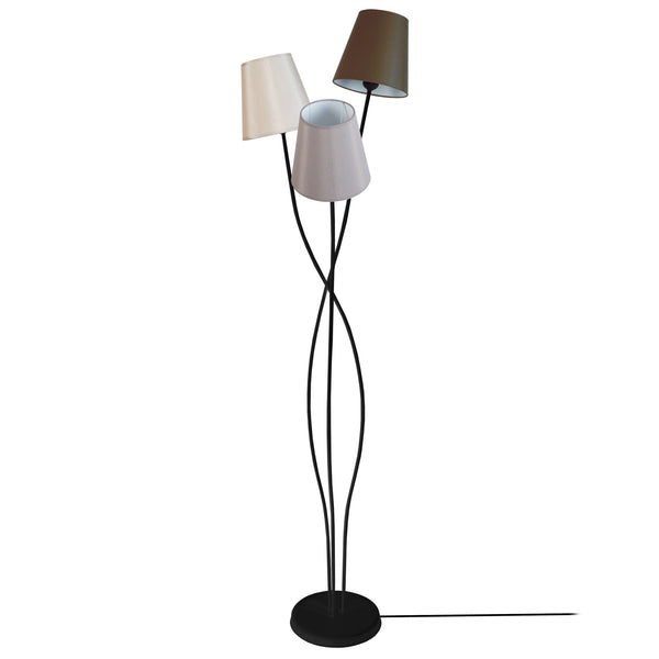 Lampadaire TOSEL LILLE,métal , H168xD40xP40  cm.