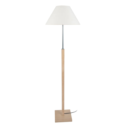 Lampadaire TOSEL HOD B,bois, tissu H156xD50xP50  cm.