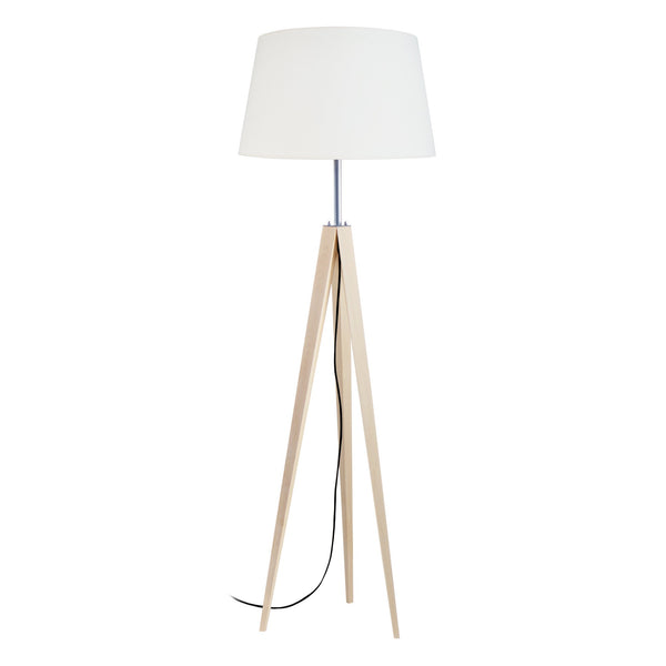 Lampadaire bois trépied IDUN D40cm