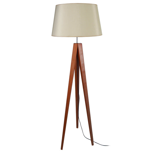 Lampadaire bois trépied IDUN D40cm
