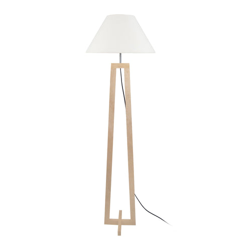 Lampadaire TOSEL VILI,bois, H156xD50xP50  cm.