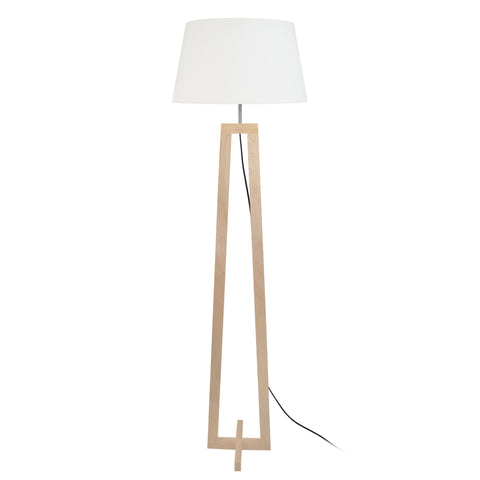 Lampadaire TOSEL VILI,bois , H156xD50xP50  cm.