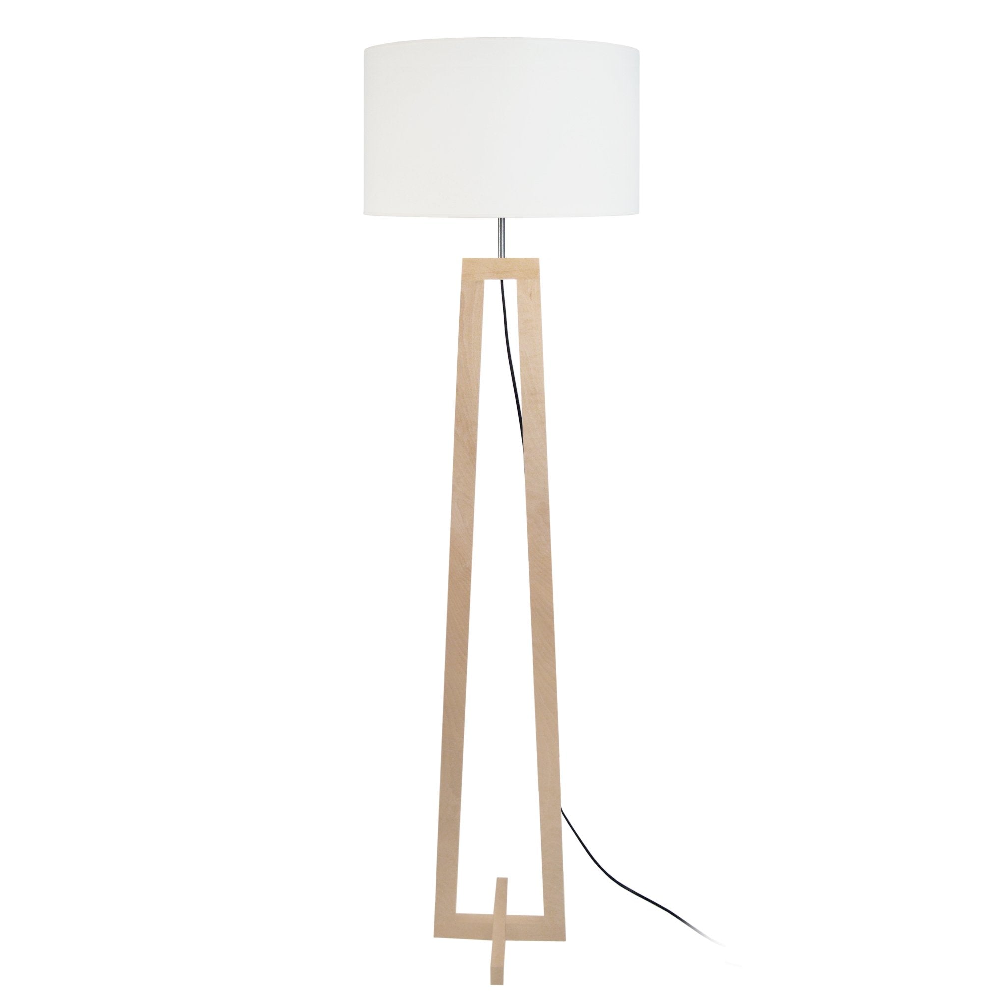 Lampadaire TOSEL VILI,bois , H156xD50xP50  cm.