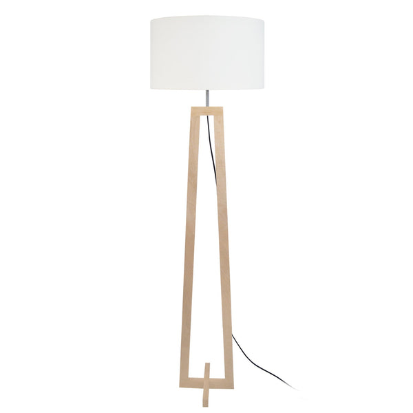 Lampadaire TOSEL VILI,bois , H156xD50xP50  cm.