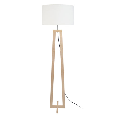 Lampadaire TOSEL VILI,bois , H156xD50xP50  cm.
