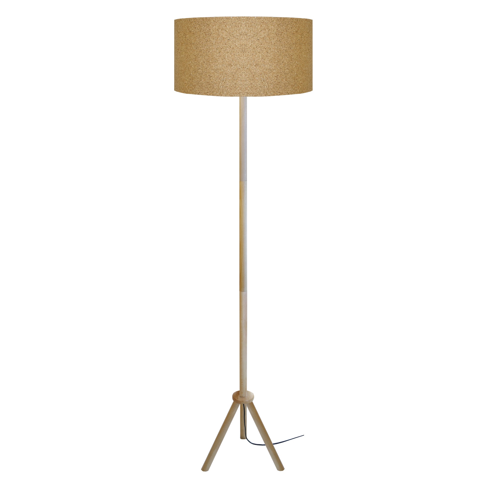 Lampadaire TOSEL TRIDENT,bois, H165xD40xP40  cm.