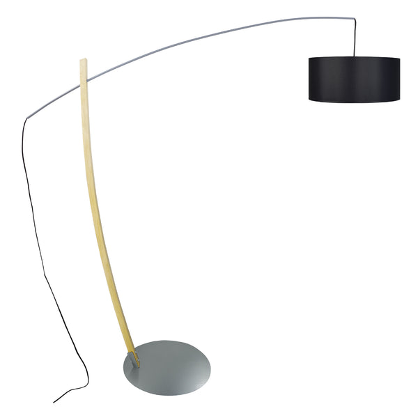 Lampadaire TOSEL HUSQVARNA,bois , H190xD50xP180  cm.