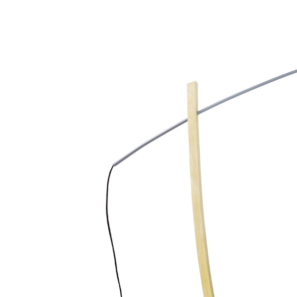 Lampadaire TOSEL HUSQVARNA,bois , H190xD50xP180  cm.