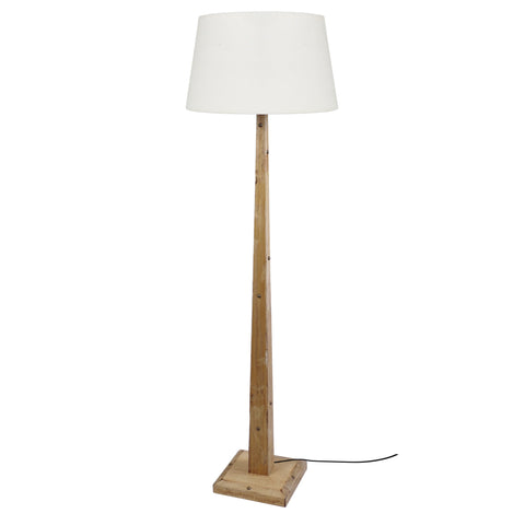 Lampadaire TOSEL TACKS,bois naturel, H156xD50xP50  cm.