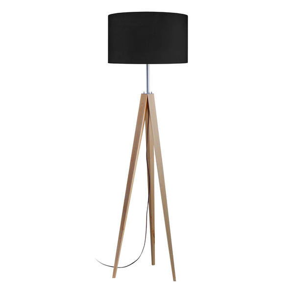 Lampadaire TOSEL IDUN B,bois, H161xD45xP45  cm.