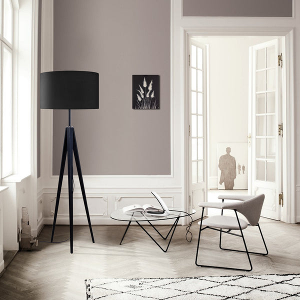 Lampadaire TOSEL IDUN B,bois, H161xD45xP45  cm.