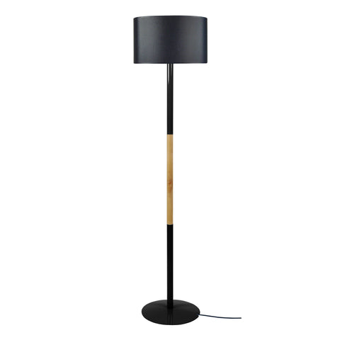 Lampadaire TOSEL TANDEM1M,bois, H155xD35xP35  cm.