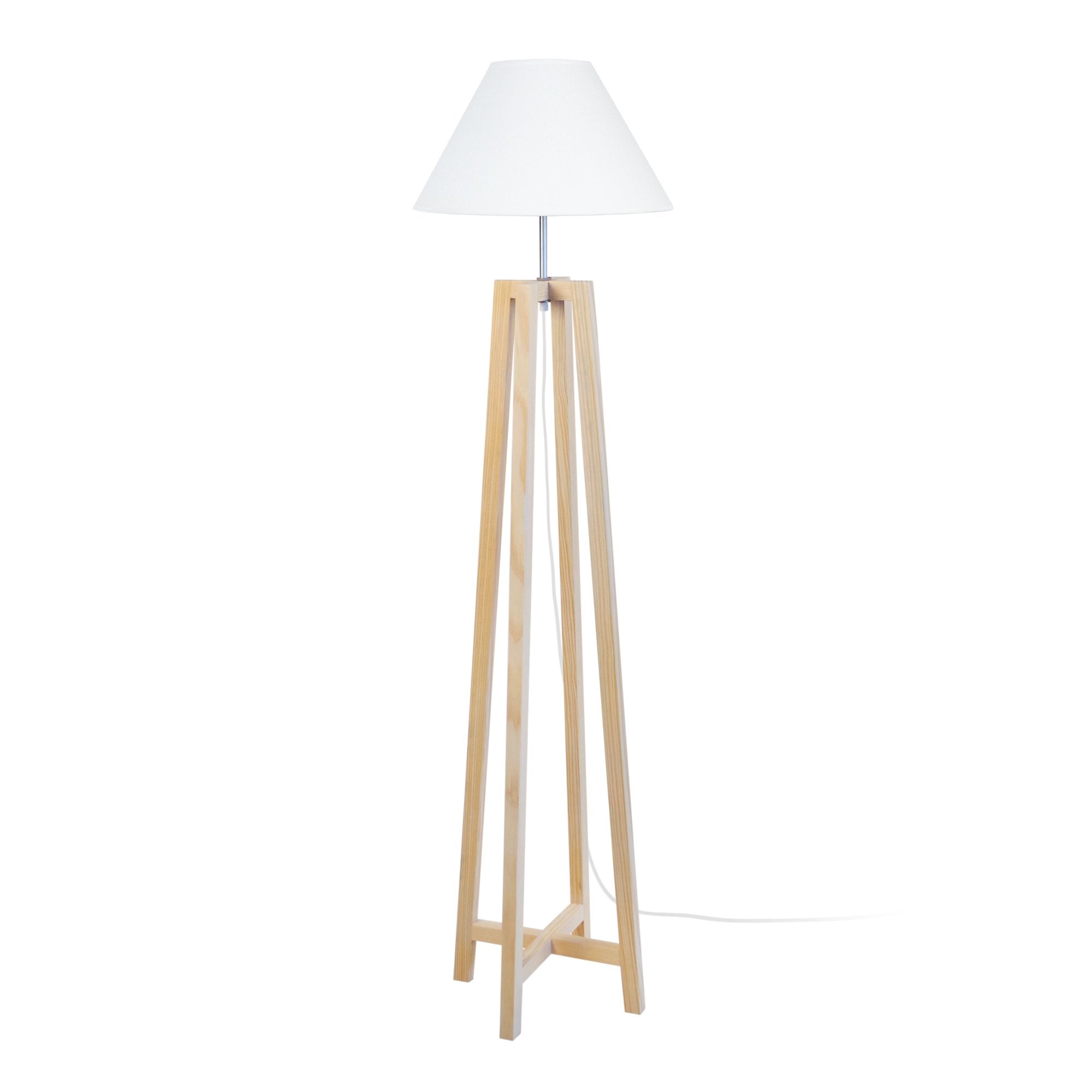 Lampadaire TOSEL KALMAR,bois, H155xD40xP40  cm.