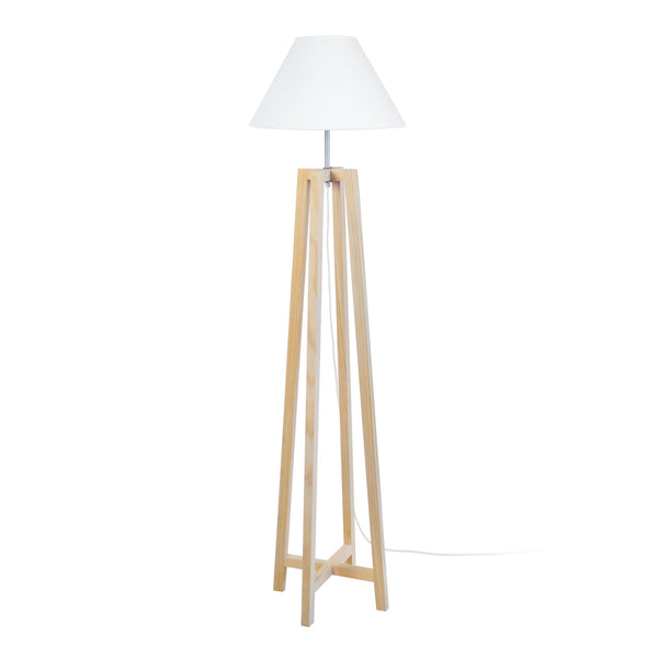 Lampadaire TOSEL KALMAR,bois, H155xD40xP40  cm.