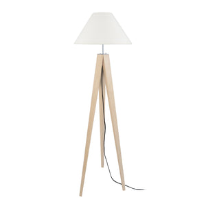 Lampadaire TOSEL IDUN,bois, H163xD50xP50  cm.