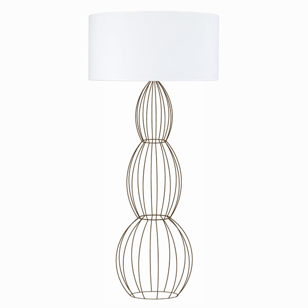 Lampadaire TOSEL BRADFORD,métal, H155xD40xP40  cm.