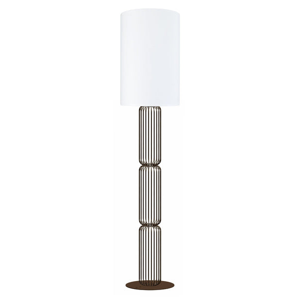 Lampadaire TOSEL LISBURNE,métal, H155xD30xP30  cm.