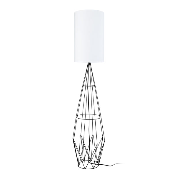 Lampadaire TOSEL ABERDEEN,métal, H165xD30xP30  cm.