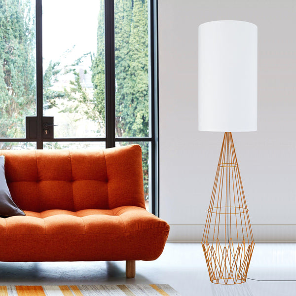 Lampadaire TOSEL ABERDEEN,métal, H165xD30xP30  cm.